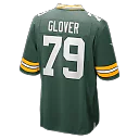 Zennovawear Travis Glover Green Bay Packers Game Jersey - Green