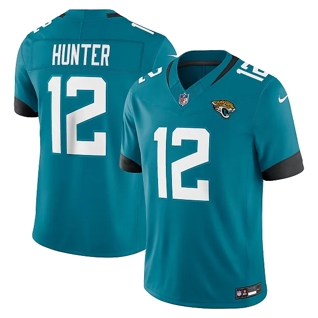 Zennovawear Travis Hunter Jacksonville Jaguars Team Vapor FUSE. Stitched Limited Jersey - Teal
