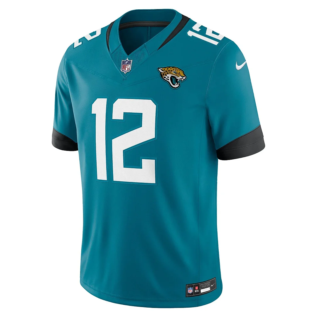 Zennovawear Travis Hunter Jacksonville Jaguars Team Vapor FUSE. Stitched Limited Jersey - Teal