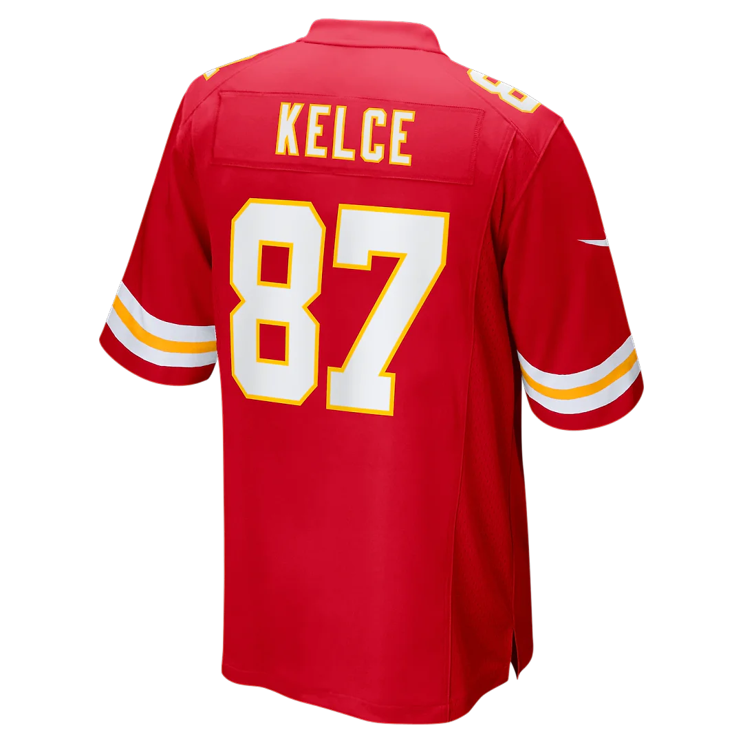 Zennovawear Travis Kelce Kansas City Chiefs Game Jersey - Red
