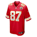 Zennovawear Travis Kelce Kansas City Chiefs Game Jersey - Red