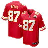 Zennovawear Travis Kelce Kansas City Chiefs Game Jersey - Red