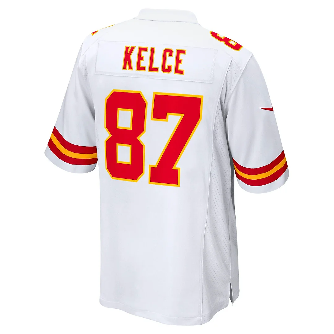 Zennovawear Travis Kelce Kansas City Chiefs Player Game Jersey - White