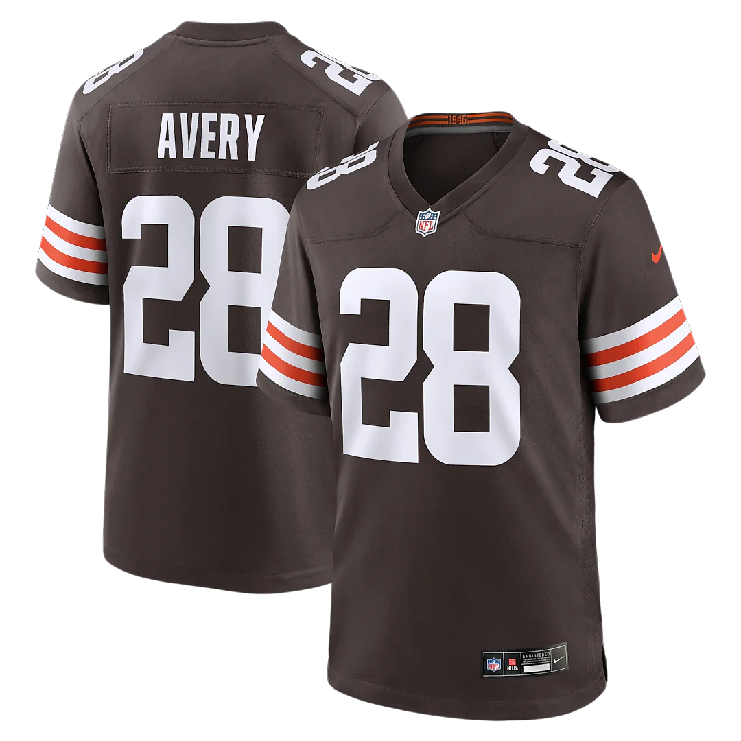 Zennovawear Tre Avery Cleveland Browns Team Game Jersey - Brown