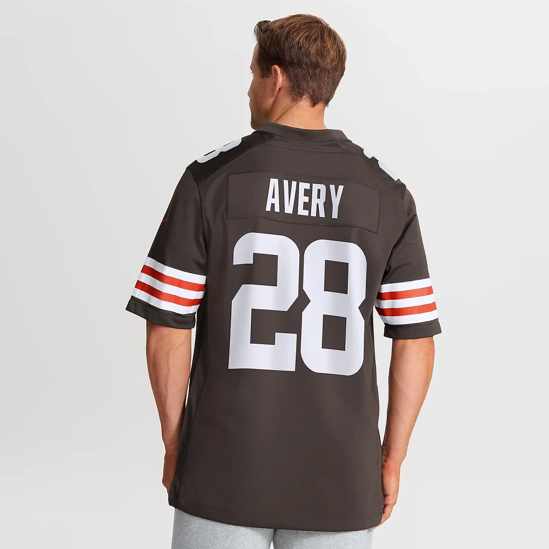 Zennovawear Tre Avery Cleveland Browns Team Game Jersey - Brown