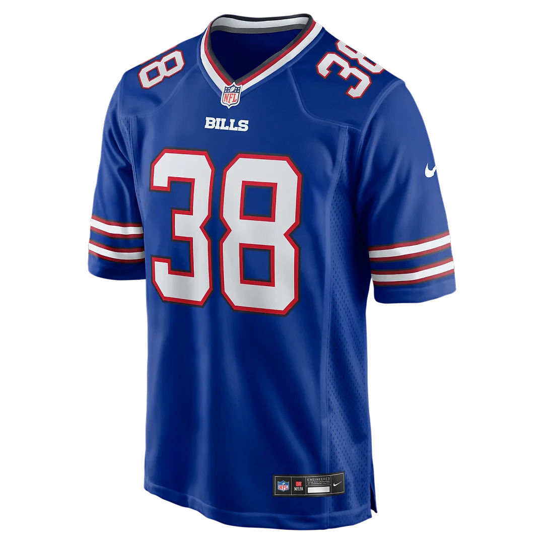 Zennovawear Tre Norwood Buffalo Bills Team Game Jersey - Royal