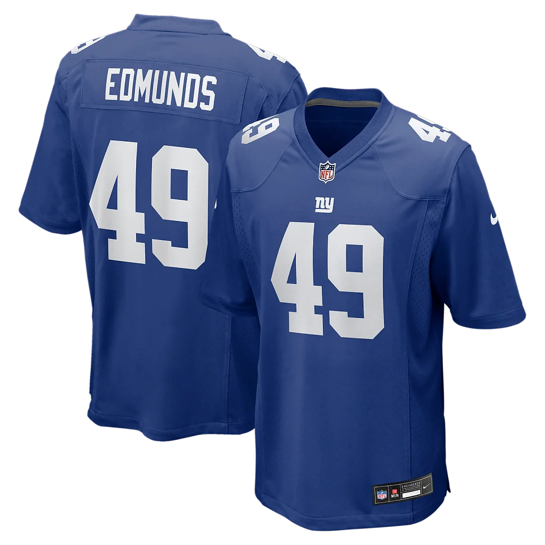 Zennovawear Tremaine Edmunds New York Giants Team Game Jersey - Royal