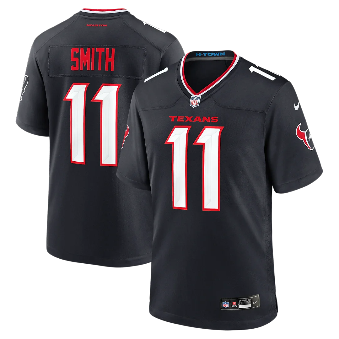 Zennovawear Tremon Smith Houston Texans Team Game Jersey - Navy