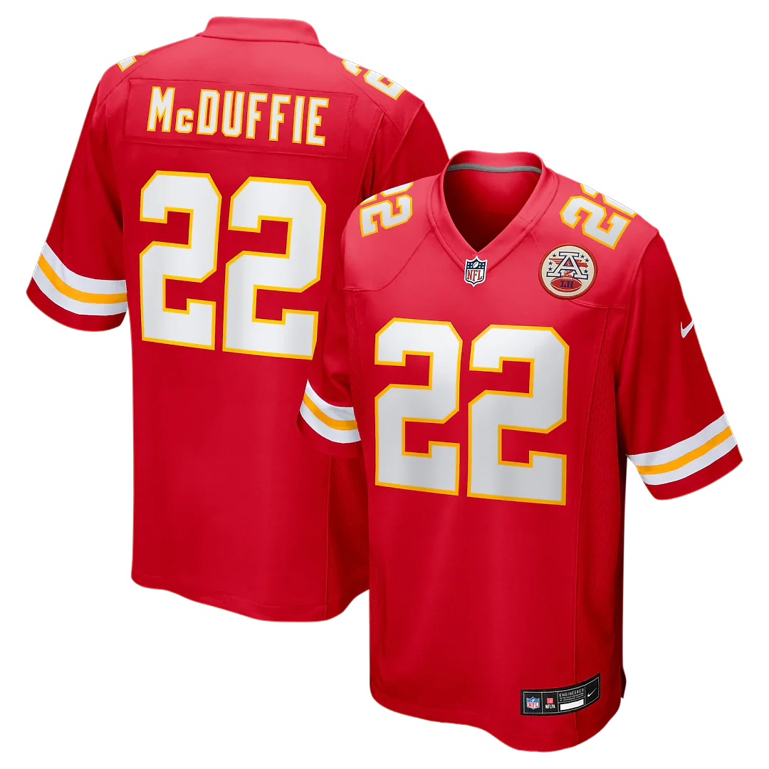 Zennovawear Trent McDuffie Kansas City Chiefs Game Jersey - Red