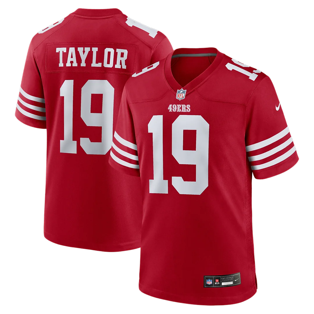 Zennovawear Trent Taylor San Francisco 49ers Team Game Jersey - Scarlet
