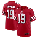 Zennovawear Trent Taylor San Francisco 49ers Team Game Jersey - Scarlet