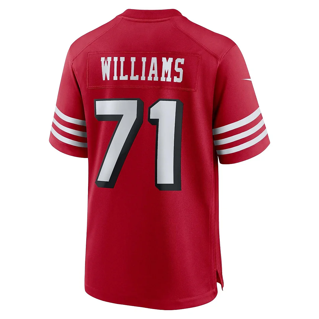 Zennovawear Trent Williams San Francisco 49ers Alternate Game Jersey - Scarlet