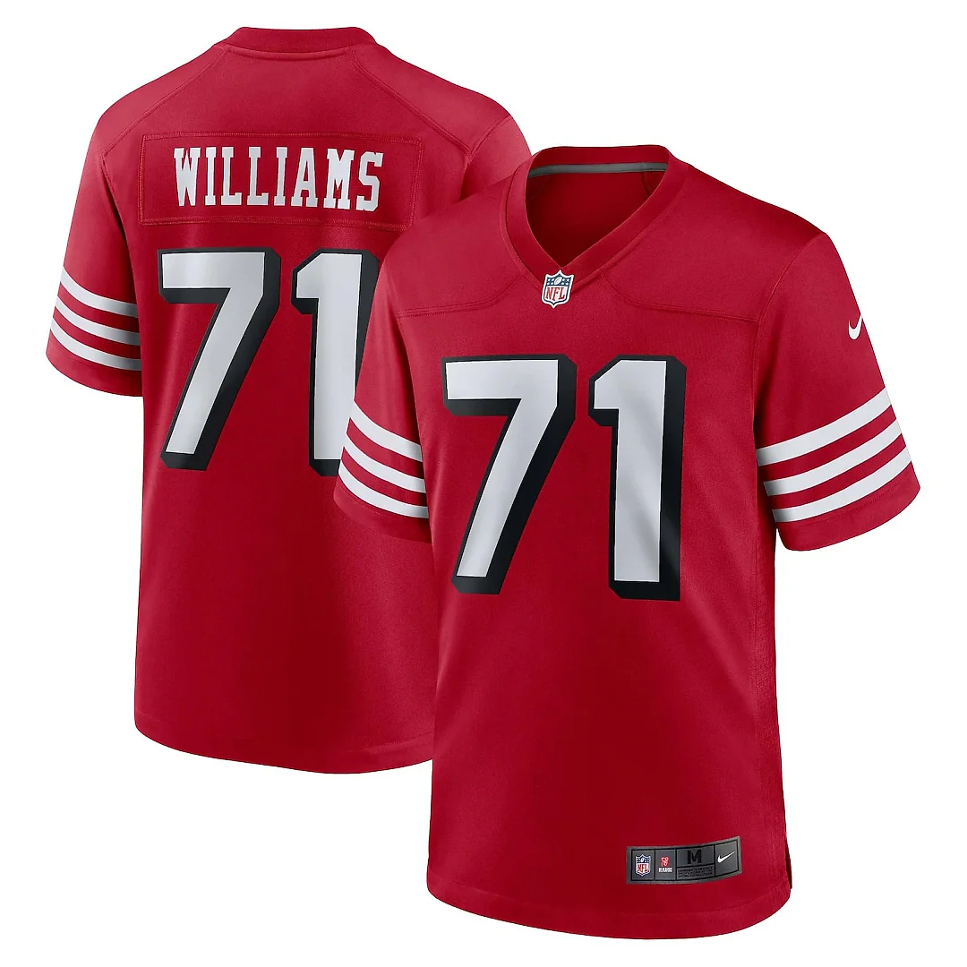 Zennovawear Trent Williams San Francisco 49ers Alternate Game Jersey - Scarlet