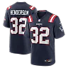 Zennovawear TreVeyon Henderson New England Patriots 2025 NFL Draft Game Jersey - Navy