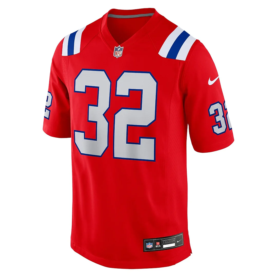 Zennovawear TreVeyon Henderson New England Patriots Alternate Game Player Jersey - Red