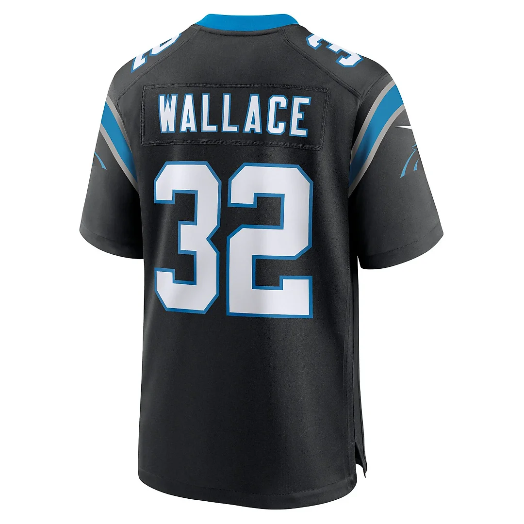 Zennovawear Trevin Wallace Carolina Panthers Team Game Jersey - Black
