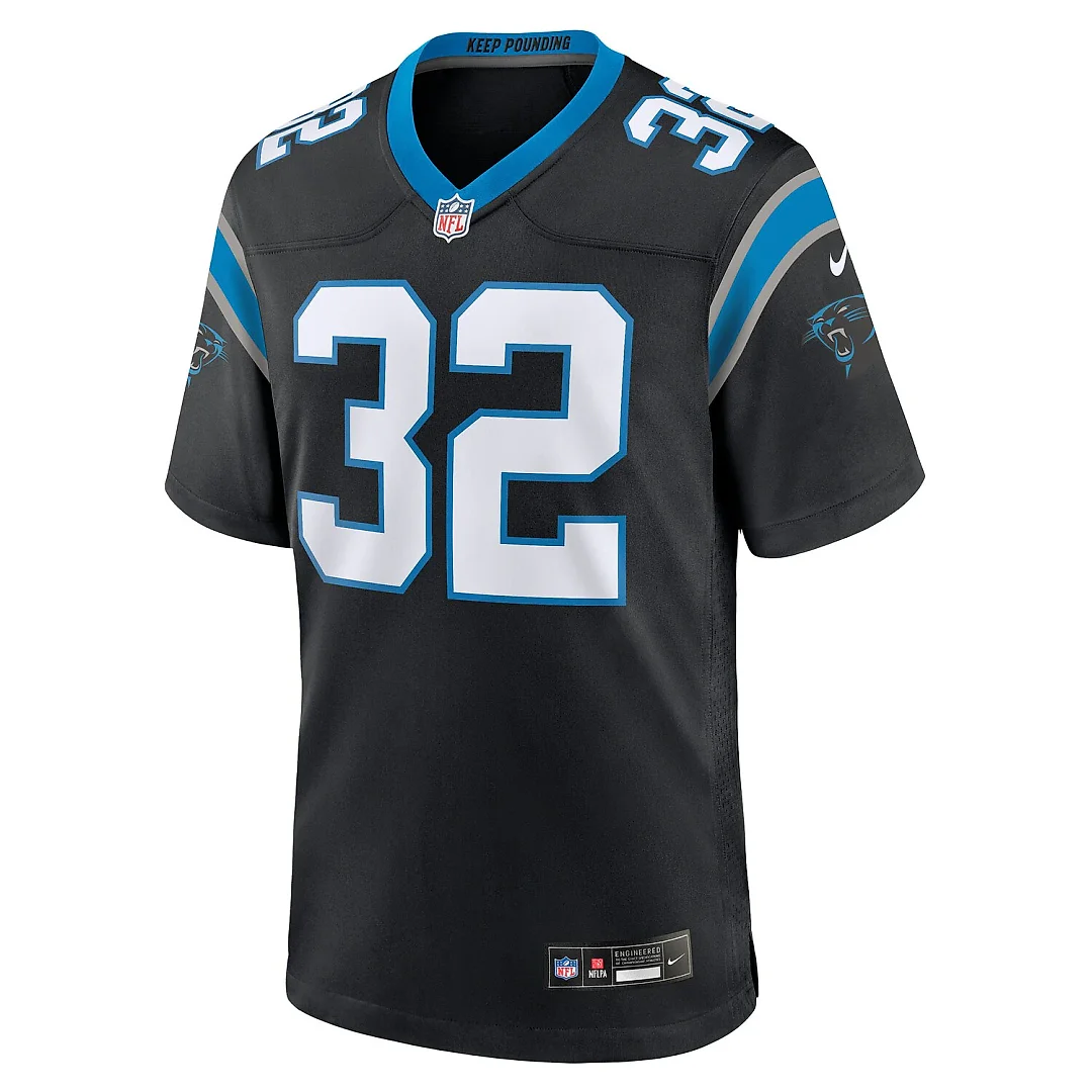 Zennovawear Trevin Wallace Carolina Panthers Team Game Jersey - Black