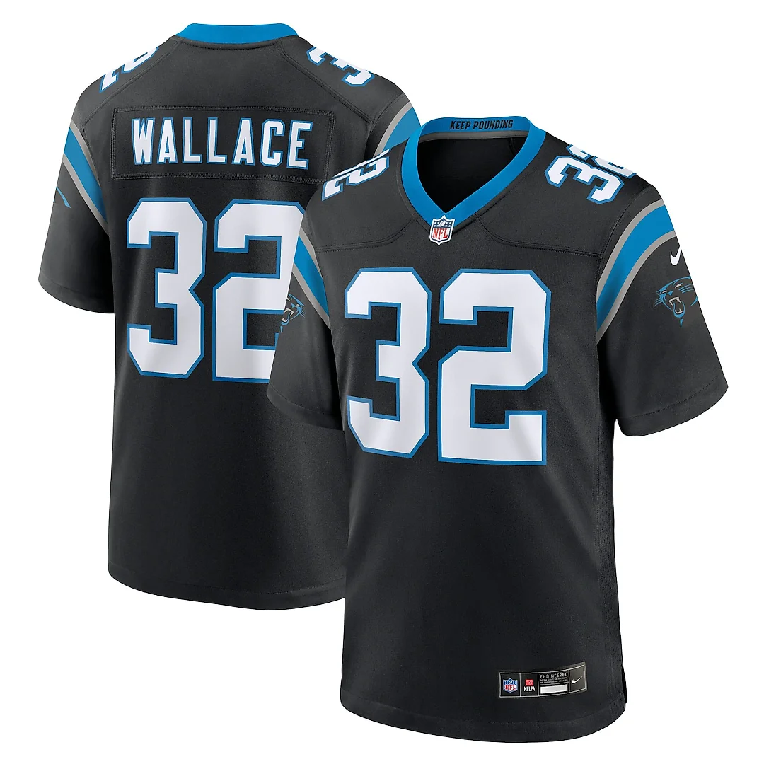 Zennovawear Trevin Wallace Carolina Panthers Team Game Jersey - Black