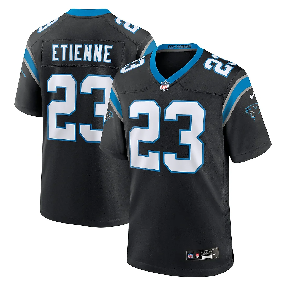 Zennovawear Trevor Etienne Carolina Panthers Team Game Jersey - Black