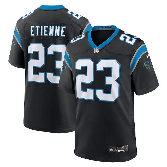 Zennovawear Trevor Etienne Carolina Panthers Team Game Jersey - Black
