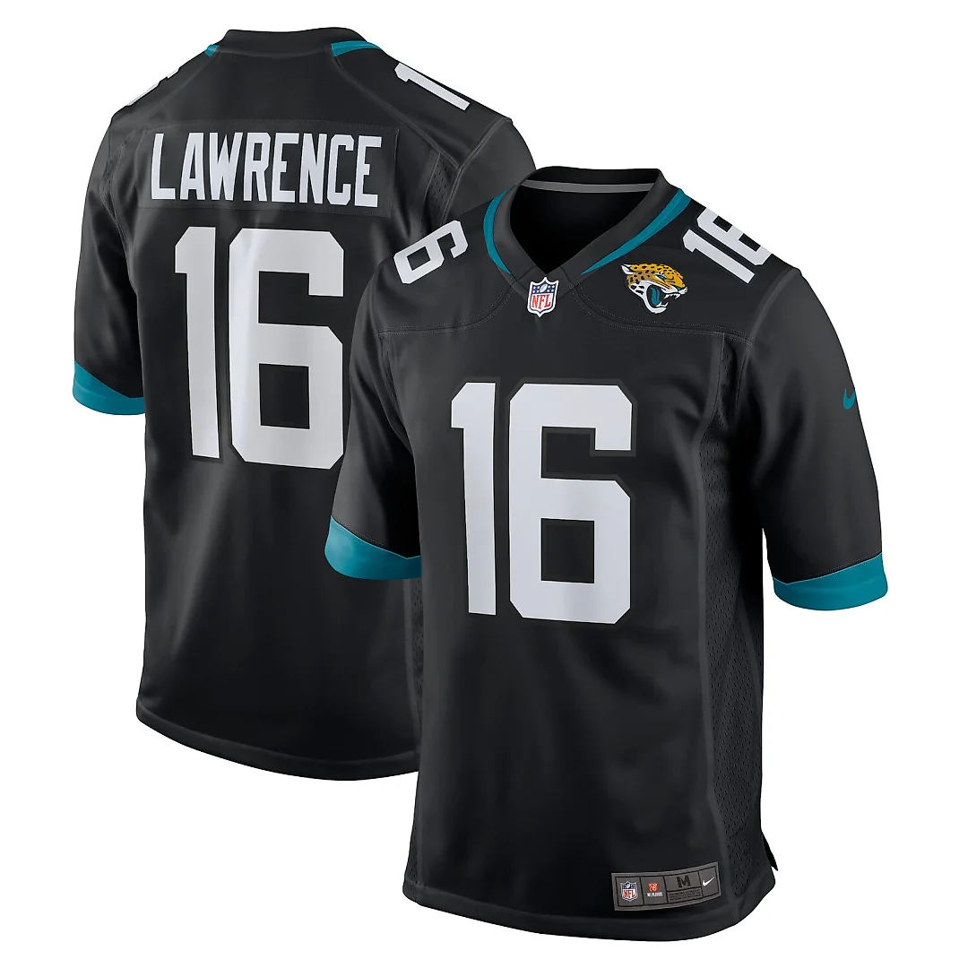Zennovawear Trevor Lawrence Jacksonville Jaguars Alternate Game Jersey - Black