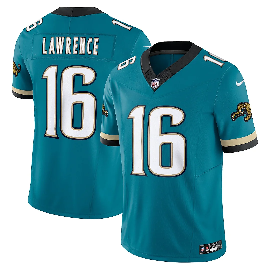 Zennovawear Trevor Lawrence Jacksonville Jaguars Prowler Throwback Vapor FUSE. Limited Jersey - Teal