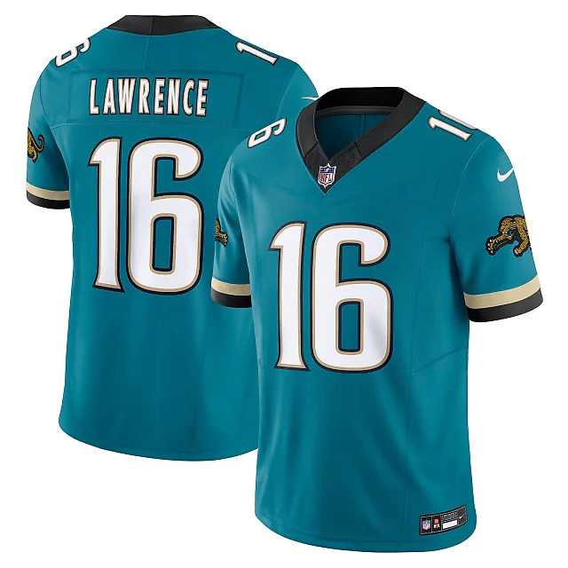 Zennovawear Trevor Lawrence Jacksonville Jaguars Prowler Throwback Vapor FUSE. Limited Jersey - Teal