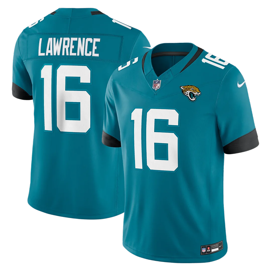 Zennovawear Trevor Lawrence Jacksonville Jaguars Team Vapor FUSE. Stitched Limited Jersey - Teal