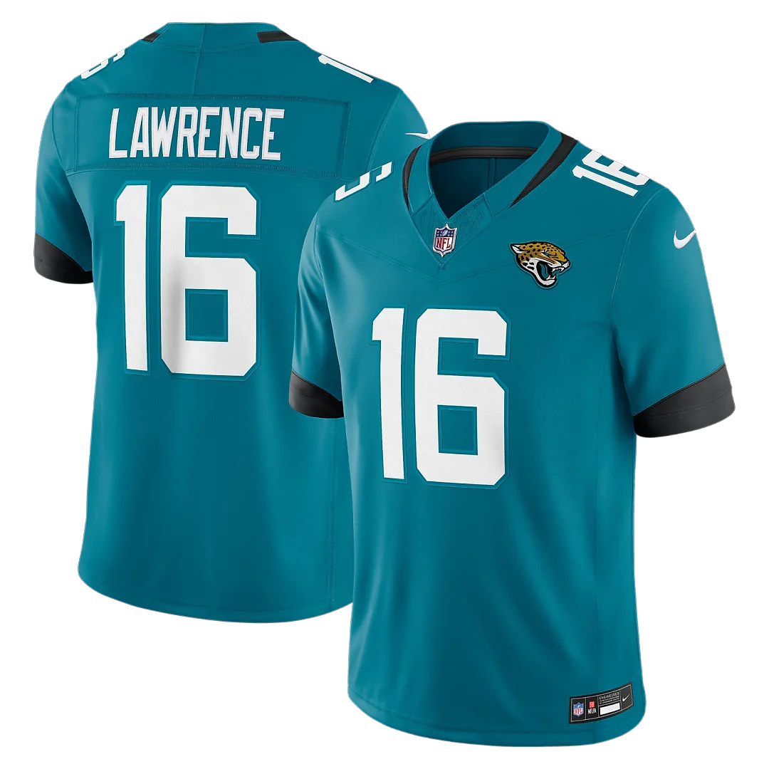 Zennovawear Trevor Lawrence Jacksonville Jaguars Team Vapor FUSE. Stitched Limited Jersey - Teal