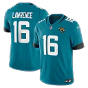 Zennovawear Trevor Lawrence Jacksonville Jaguars Team Vapor FUSE. Stitched Limited Jersey - Teal