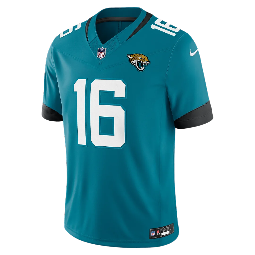 Zennovawear Trevor Lawrence Jacksonville Jaguars Team Vapor FUSE. Stitched Limited Jersey - Teal