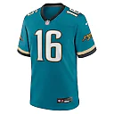 Zennovawear Trevor Lawrence Jacksonville Jaguars Prowler Throwback Player Game Jersey - Teal