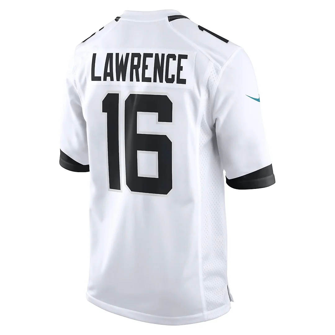 Zennovawear Trevor Lawrence Jacksonville Jaguars White Game Jersey - White