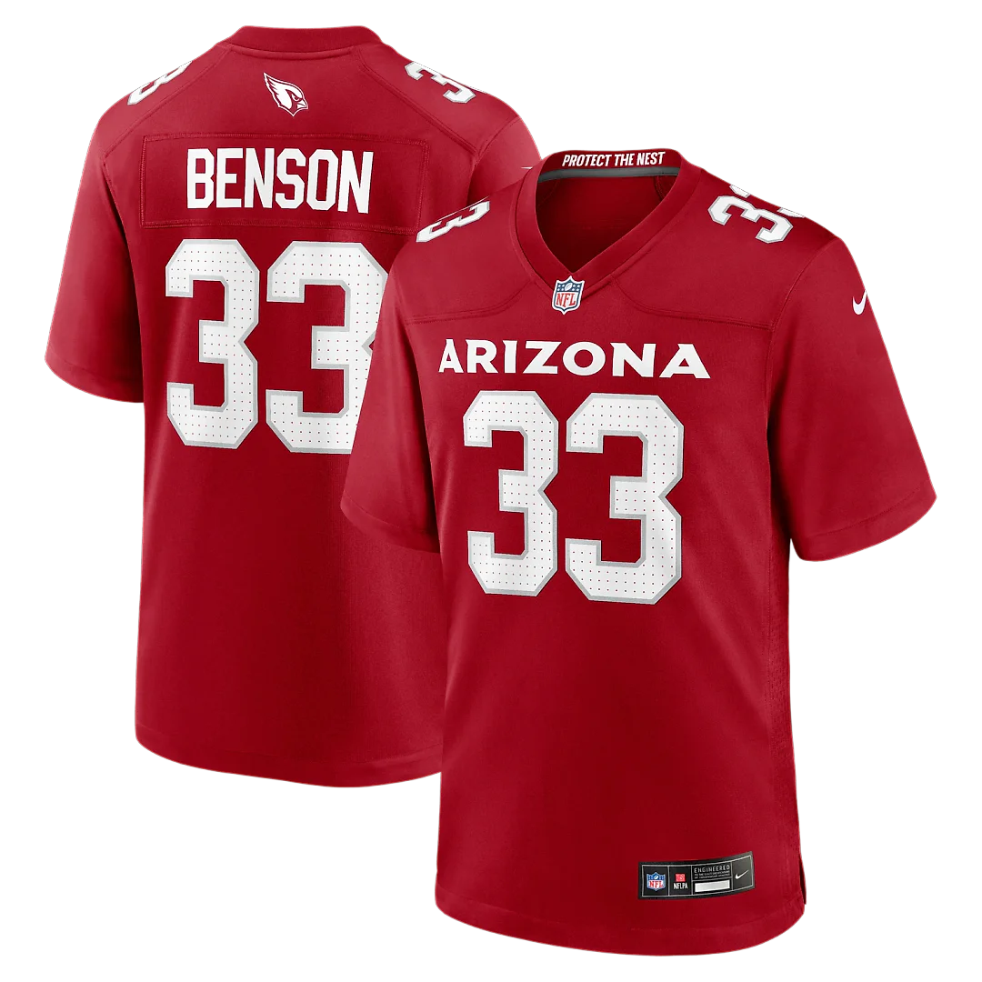 Zennovawear Trey Benson Arizona Cardinals Team Game Jersey - Cardinal