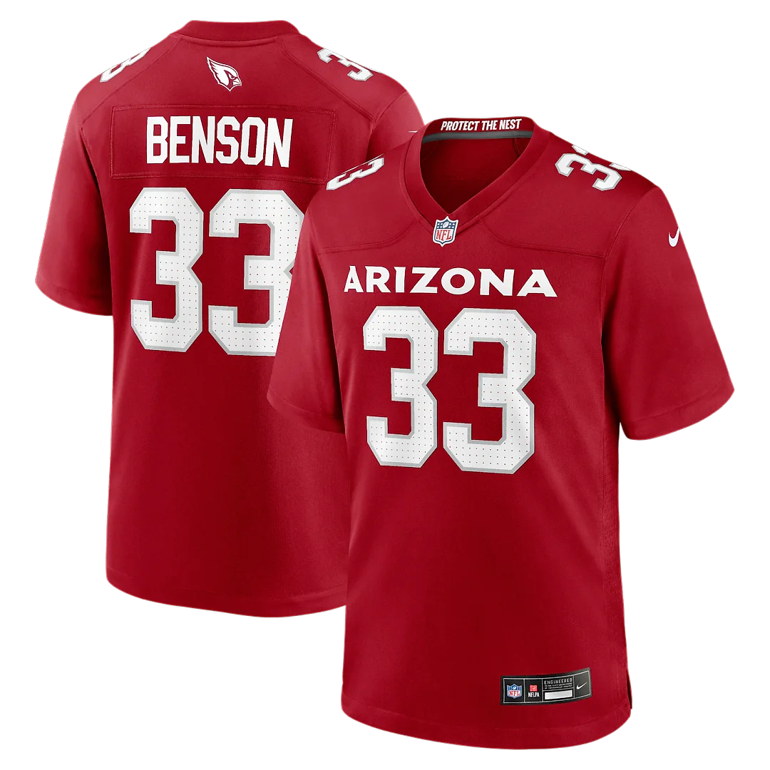 Zennovawear Trey Benson Arizona Cardinals Team Game Jersey - Cardinal