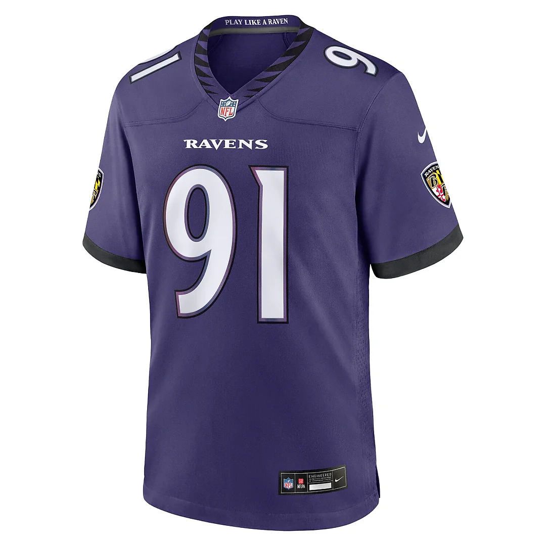 Zennovawear Trey Hendrickson Baltimore Ravens Team Game Jersey - Purple