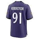 Zennovawear Trey Hendrickson Baltimore Ravens Team Game Jersey - Purple