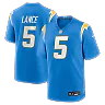 Zennovawear Trey Lance Los Angeles Chargers Team Game Jersey - Powder Blue