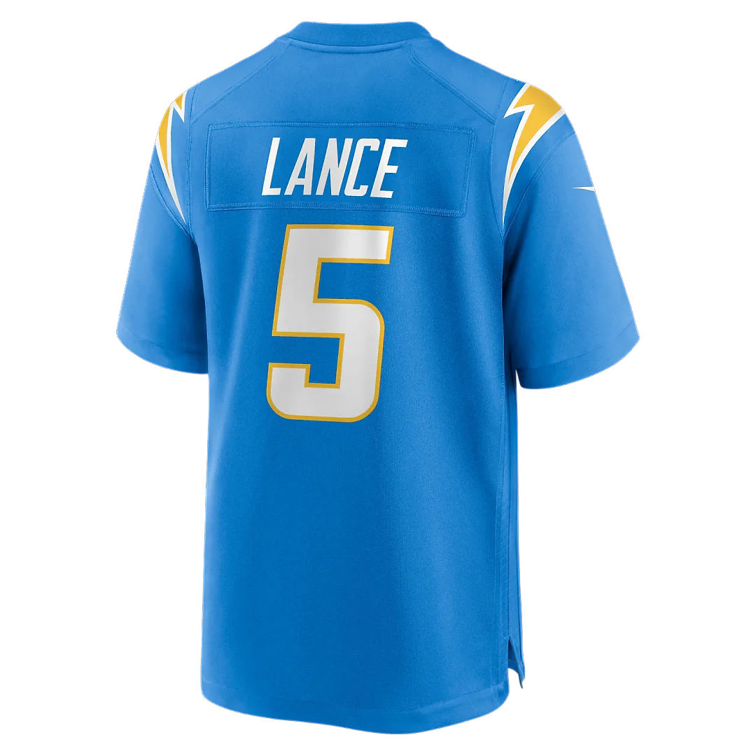 Zennovawear Trey Lance Los Angeles Chargers Team Game Jersey - Powder Blue