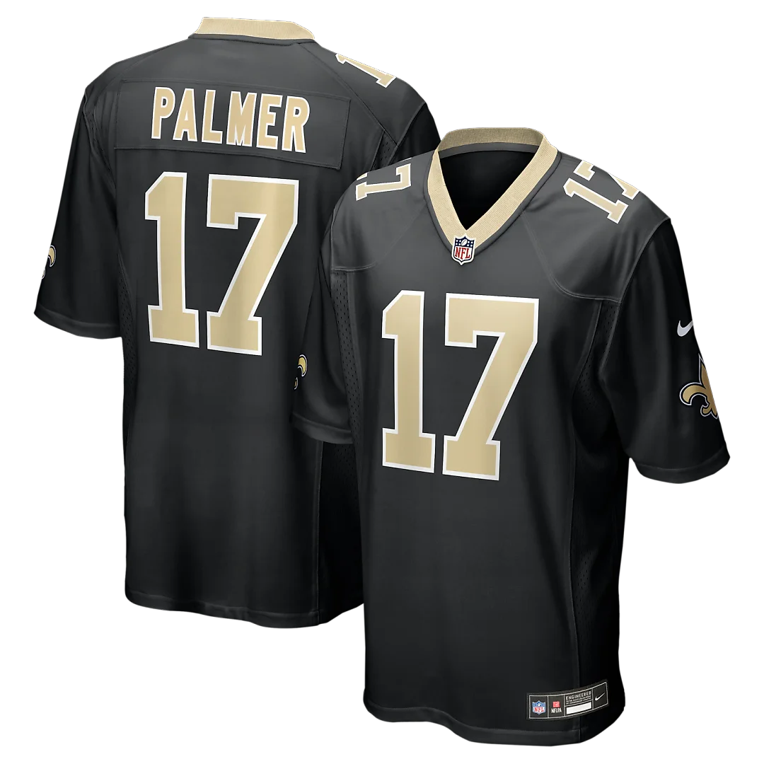Zennovawear Trey Palmer New Orleans Saints Team Game Jersey - Black