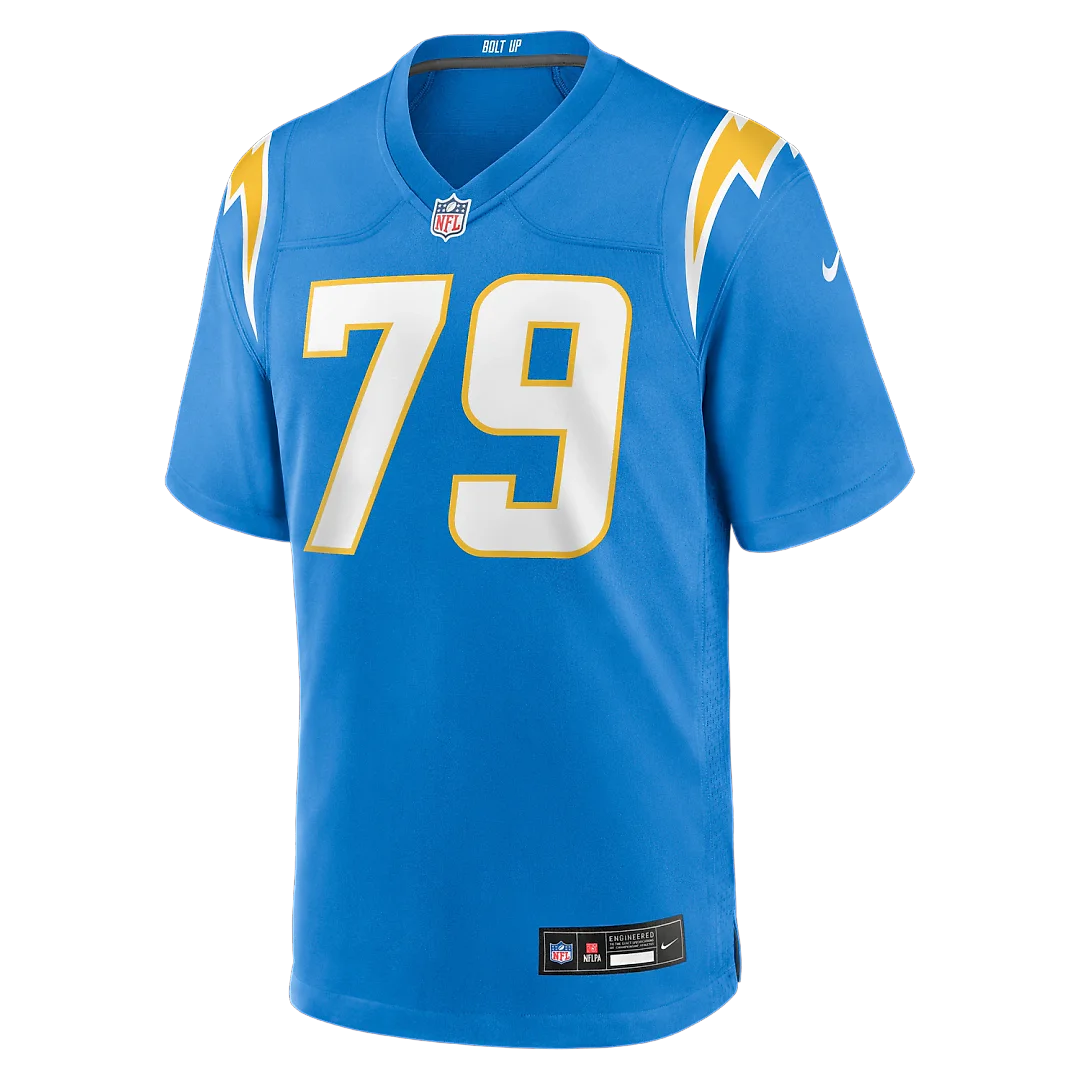 Zennovawear Trey Pipkins III Los Angeles Chargers Game Jersey - Powder Blue