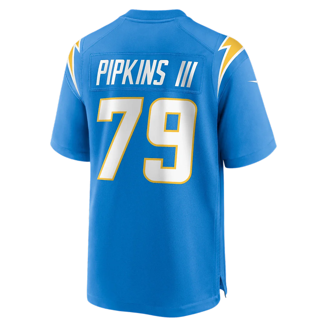 Zennovawear Trey Pipkins III Los Angeles Chargers Game Jersey - Powder Blue