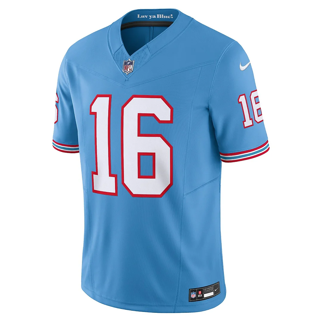 Zennovawear Treylon Burks Tennessee Titans Vapor FUSE. Limited Jersey - Light Blue