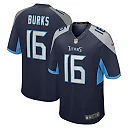 Zennovawear Treylon Burks Tennessee Titans Player Game Jersey - Navy