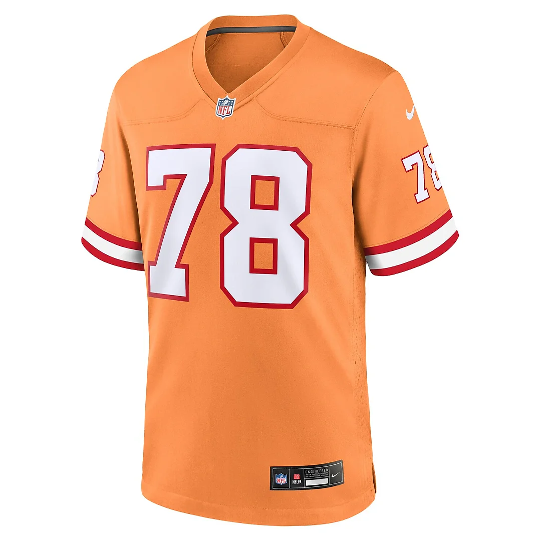Zennovawear Tristan Wirfs Tampa Bay Buccaneers Alternate Game Jersey - Orange