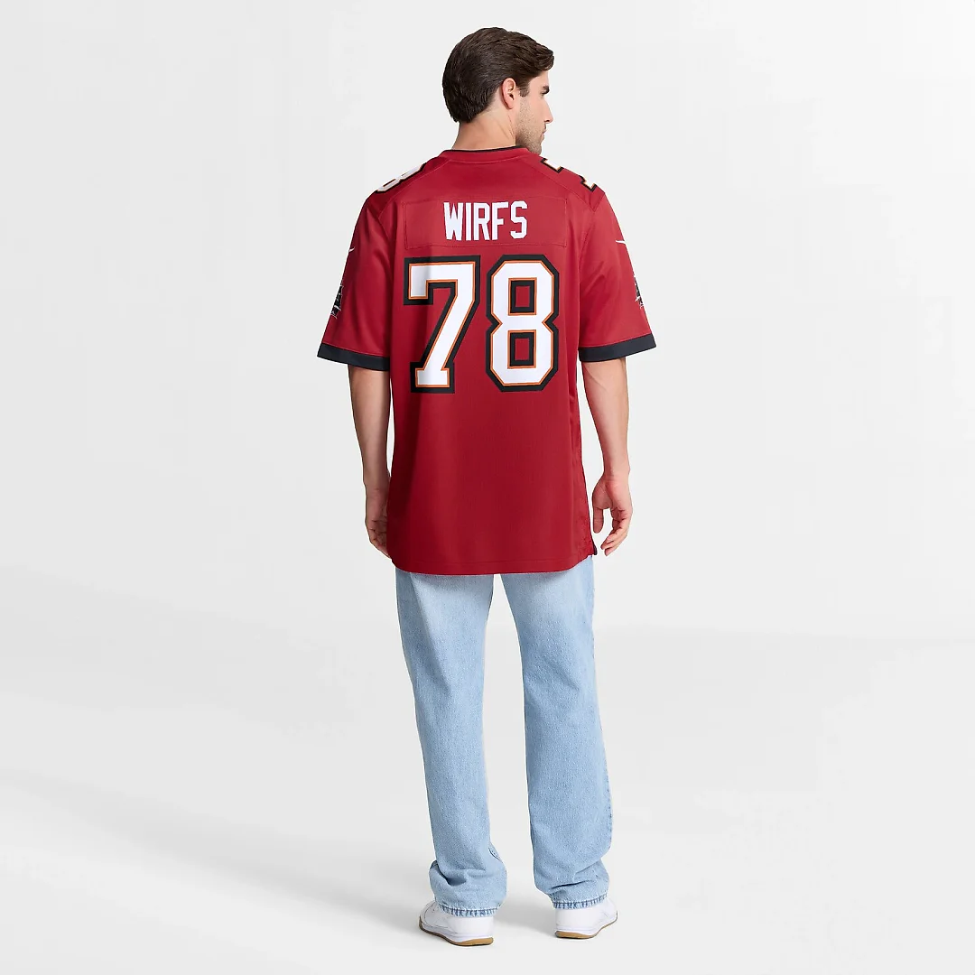 Zennovawear Tristan Wirfs Tampa Bay Buccaneers Game Jersey - Red