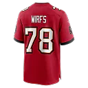 Zennovawear Tristan Wirfs Tampa Bay Buccaneers Player Game Jersey - Red