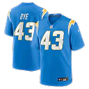 Zennovawear Troy Dye Los Angeles Chargers Game Jersey - Powder Blue