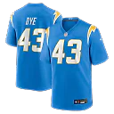 Zennovawear Troy Dye Los Angeles Chargers Game Jersey - Powder Blue
