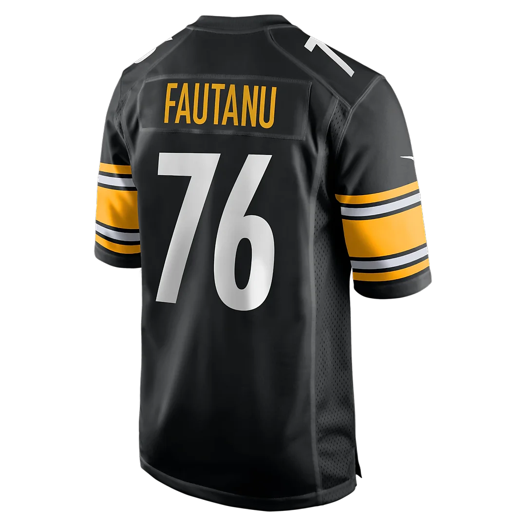 Zennovawear Troy Fautanu Pittsburgh Steelers Player Game Jersey - Black